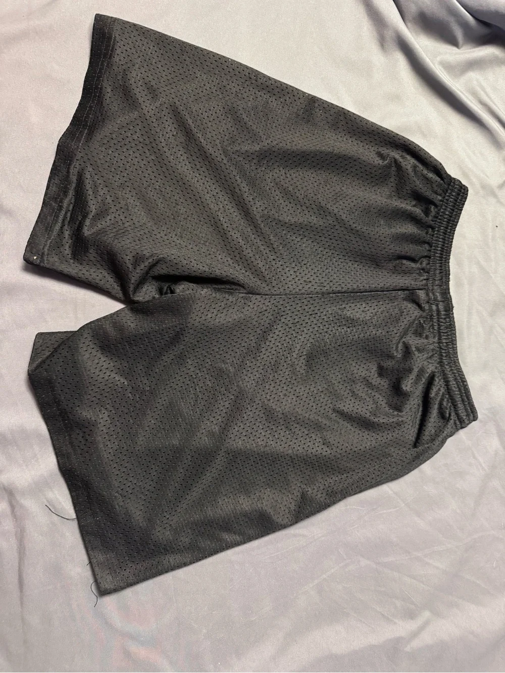 Black Mesh Athletic Shorts for Kids - Comfortable Play & Sport